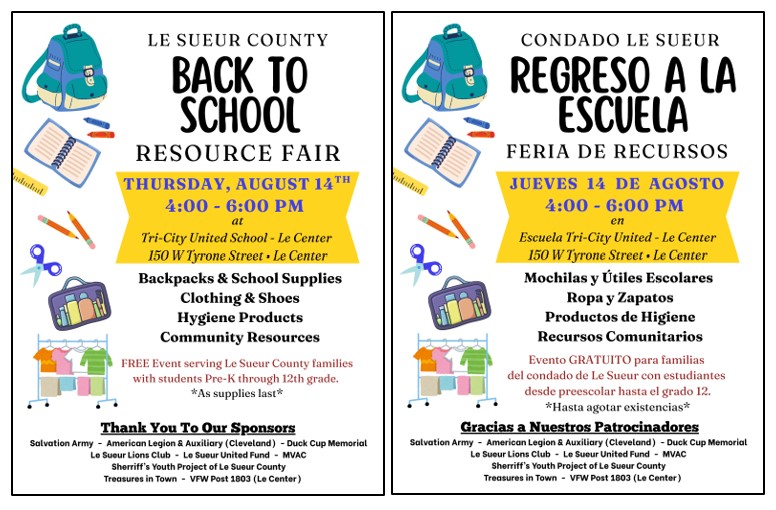 image of resource fair flyer